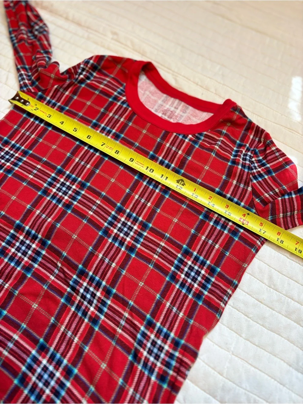 Wondershop Targe Red Holiday Plaid Matching Pajama Set=Top & Bottom Women's XS